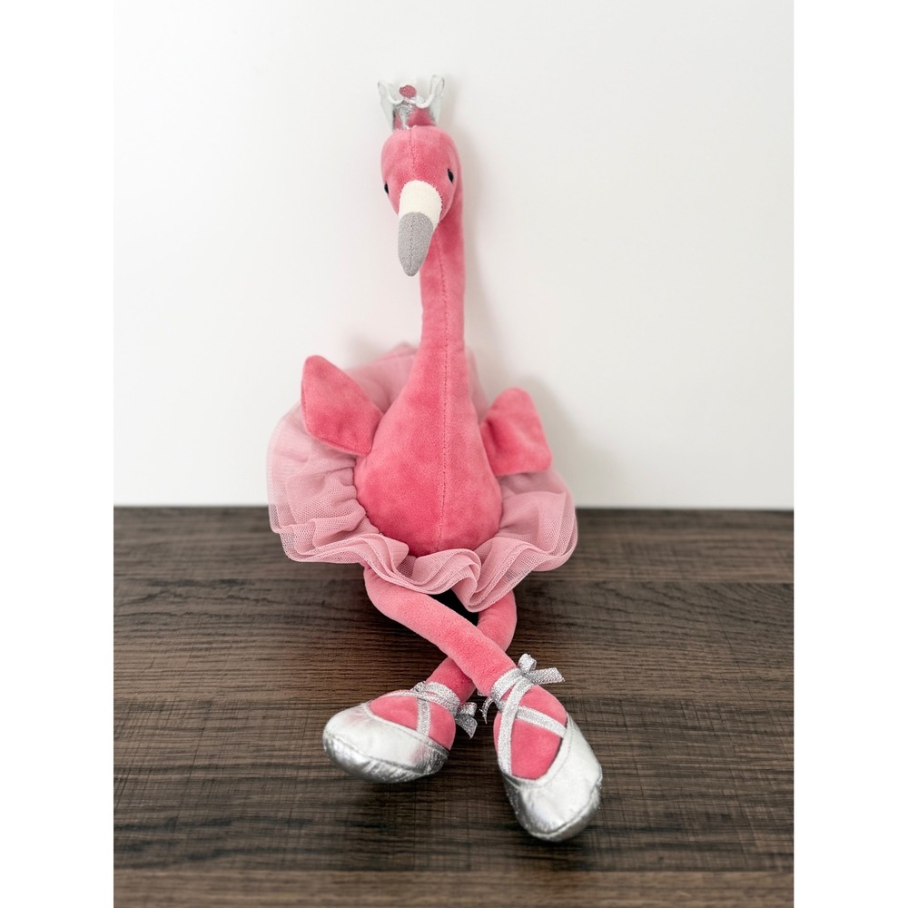 Jellycat Fancy Flamingo Ballerina Pink Tutu Plush Stuffed Animal Toy